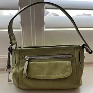Fossil lime green shoulder bag